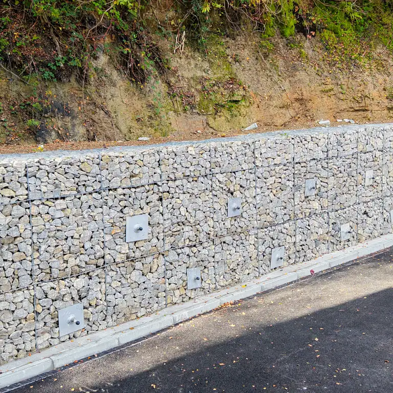 Retaining Gabion Wall, Wealden Business Centre
