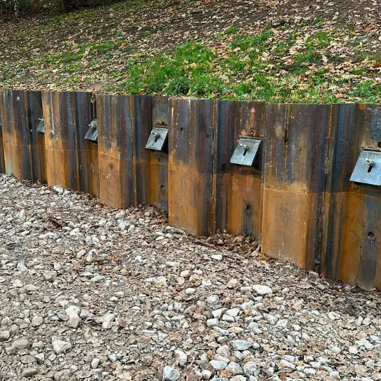 Slope Stabilisation, Dale End Sheet Piling
