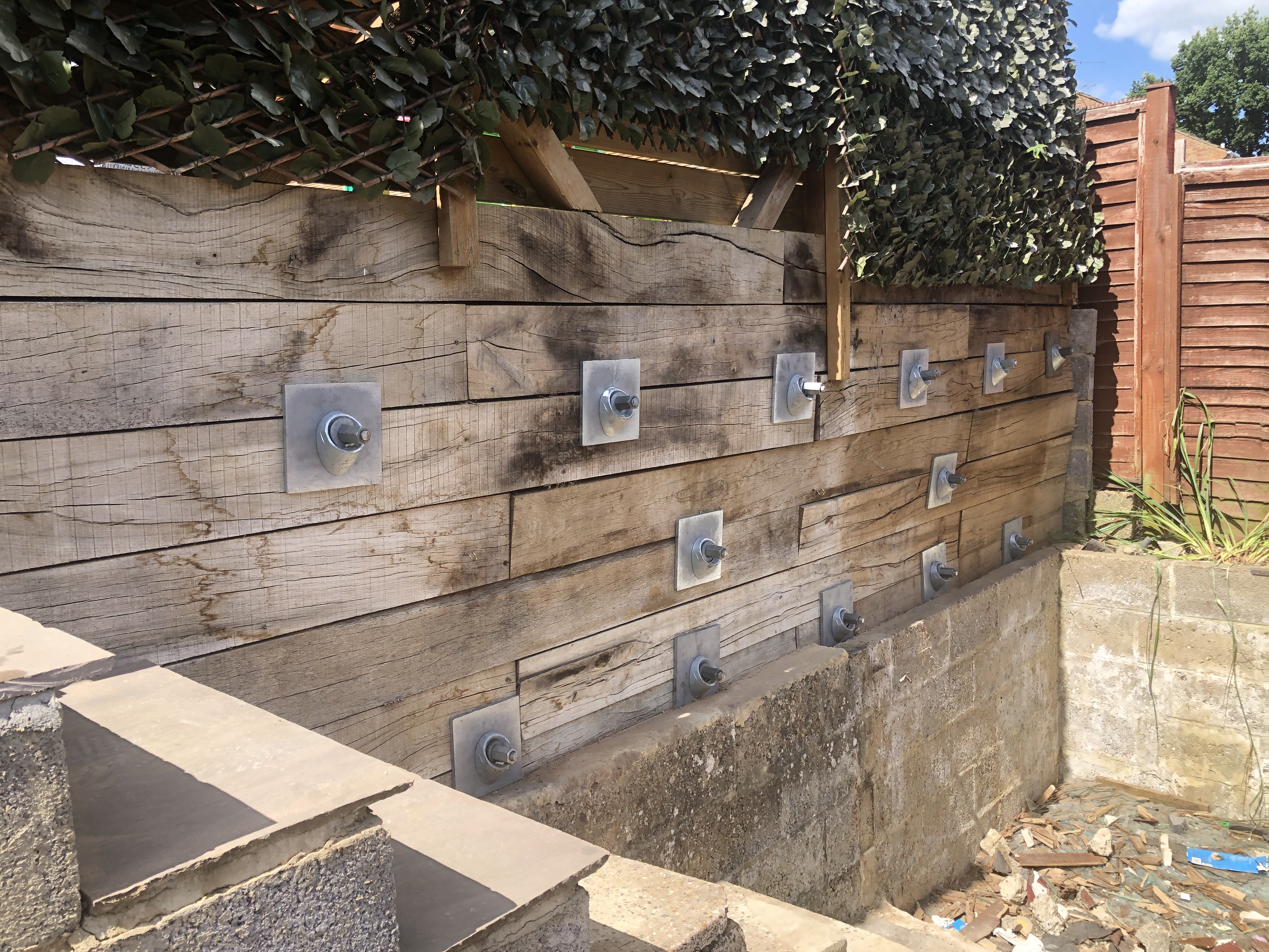 Retaining A Failing Timber Wall